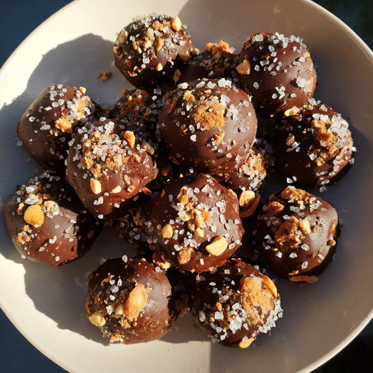 Golden-brown sweet and salty honey toasted cashews, perfectly roasted, sprinkled with flaky sea salt.