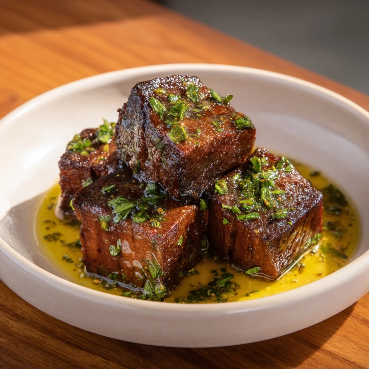Tender and juicy, these flavorful skillet-seared steak bites are sure to please any appetite.