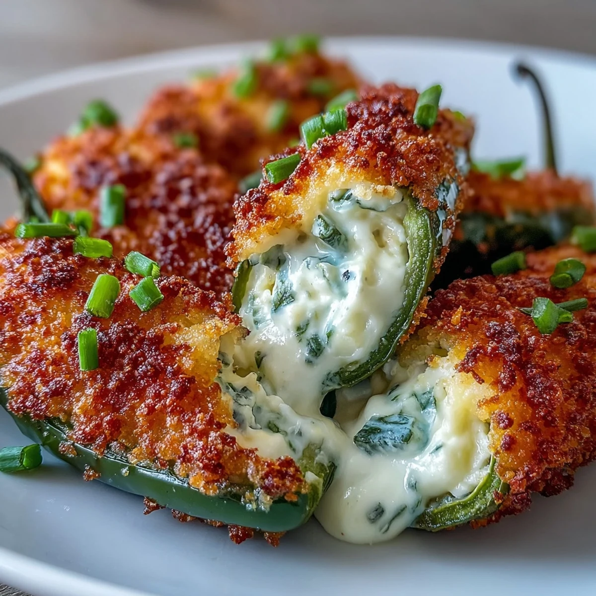 Sizzling Air Fryer Jalapeño Poppers arranged in a black air fryer basket, breadcrumbs toasted to a crisp, ready for dipping.