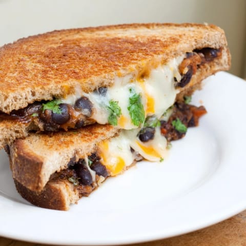 Black Bean Grilled Cheese