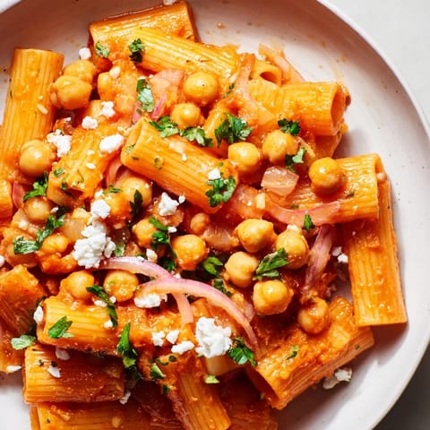 Harissa Chickpea Pasta