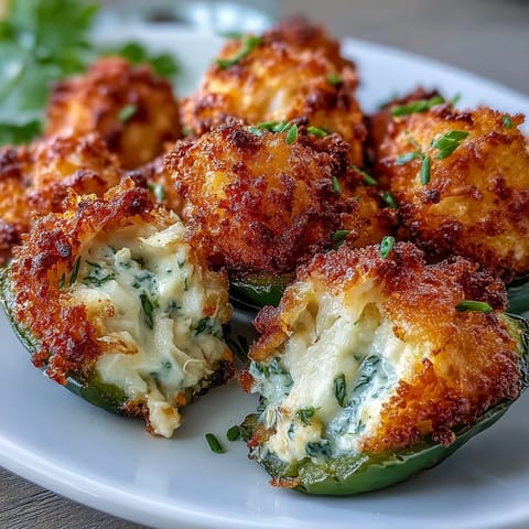 Four golden baked Cajun Crab Poppers on a tray with lemon wedges and parsley.