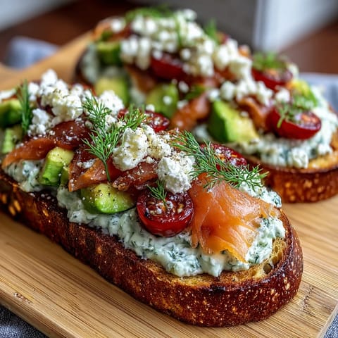 Spring Brunch Avocado Toast Board