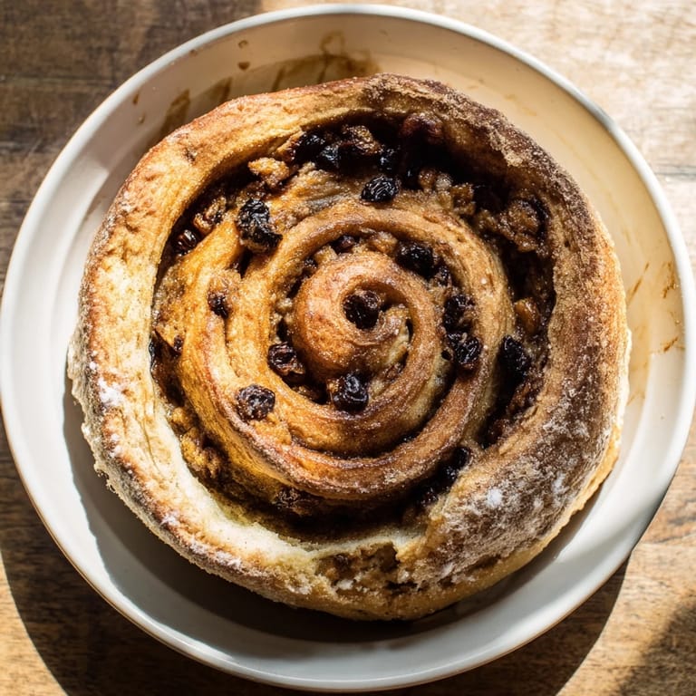 Enjoy a slice of soft, sweet Homemade Cinnamon Swirl Raisin Bread, perfect for morning toast with butter.