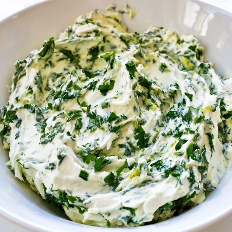 Creamy Green Goddess Salad Dip in a rustic bowl, topped with fresh herbs and served alongside crunchy cucumber and bell pepper slices.  