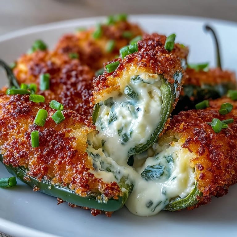 Sizzling Air Fryer Jalapeño Poppers arranged in a black air fryer basket, breadcrumbs toasted to a crisp, ready for dipping.