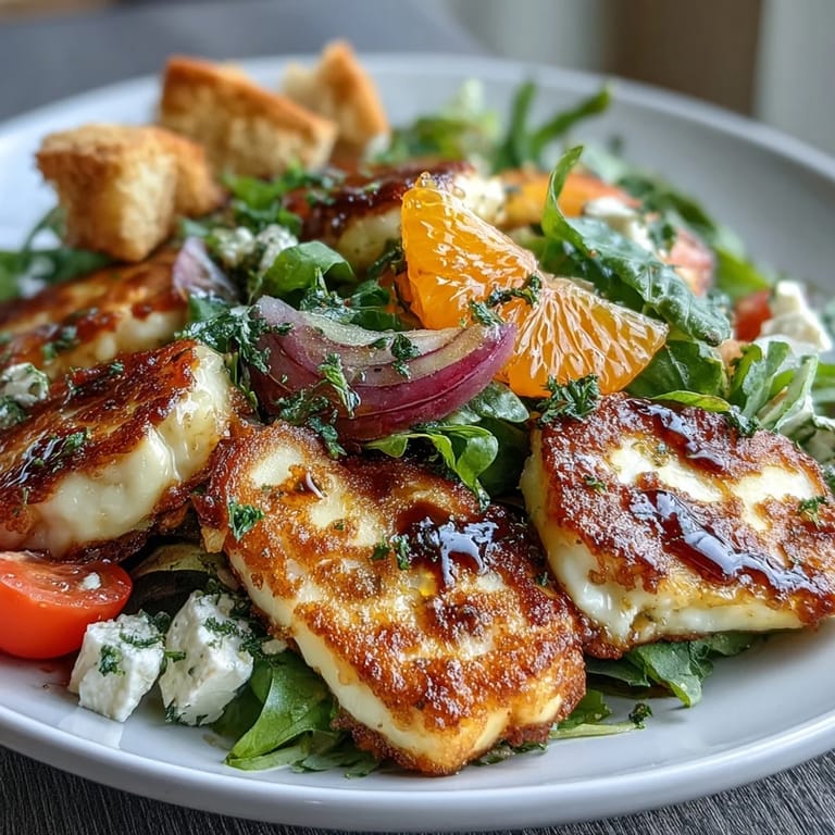 This delicious Halloumi Blood Orange Fattoush salad is served as a light, colorful vegetarian meal perfect for a healthy lunch or dinner.