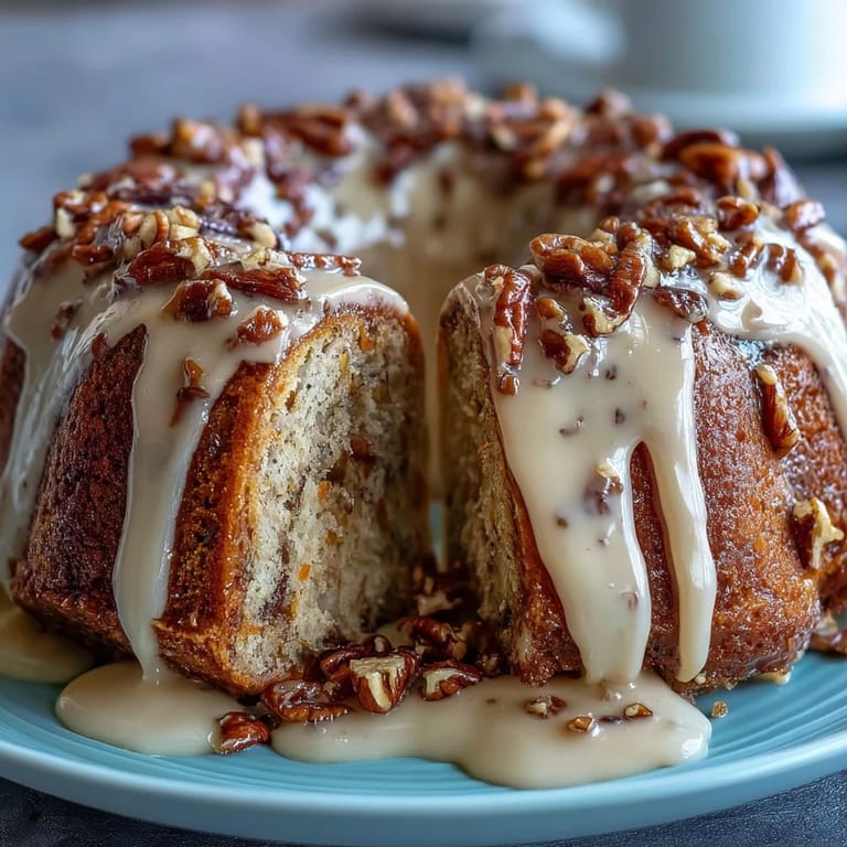 Spiced carrot cake layers packed with crunchy walnuts and topped with smooth cream cheese frosting, perfect for spring celebrations.