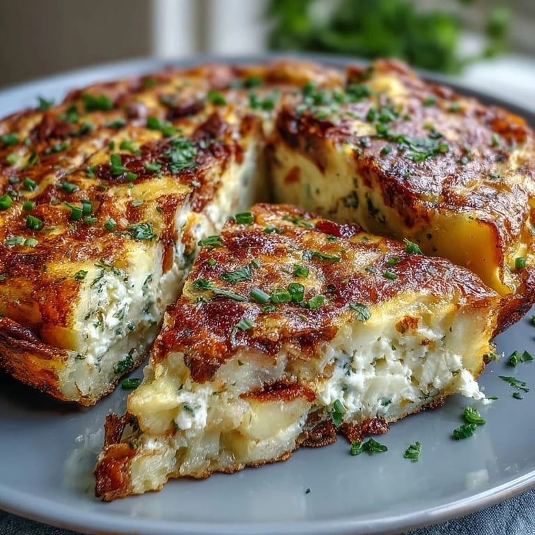 Savory frittata loaded with tender asparagus, creamy goat cheese, and fresh herbs, perfect for a vegetarian spring meal.
