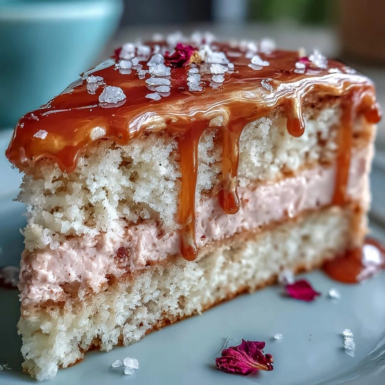 A stunning Bridal Shower Rosé Velvet Cake, showcasing a rich pink hue and golden drip.